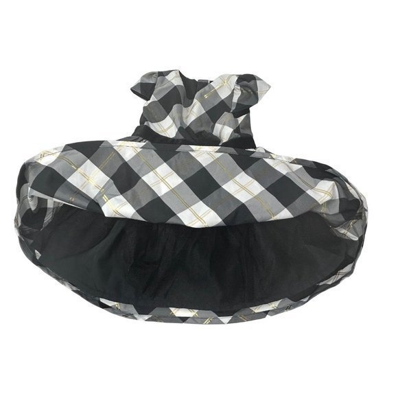 Short Sleeve Baby's Dress in Black, Grey, White, & Gold - Size‎ 12 Months - Picture 5 of 6